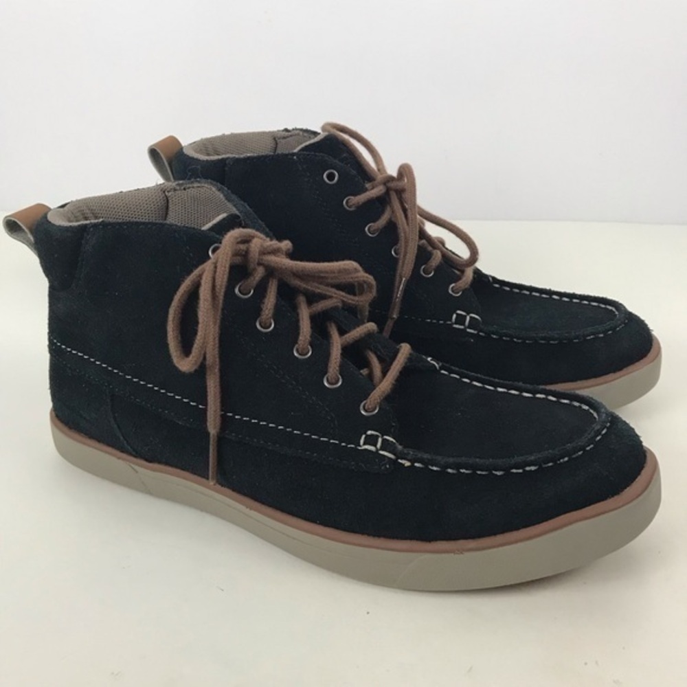 Eddie Bauer Black and Brown Ankle Boots